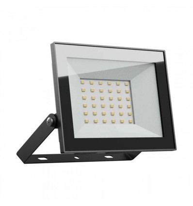 30W breedstraler - IP65, zwart