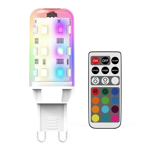 2 stuks G9 2W RGBW LED lampen - Incl. RF afstandsbediening