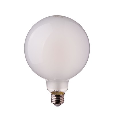 E27 7W G95 filament LED lamp - Mat glas, 840lm, 6400K, 300 graden, vervangt 60W