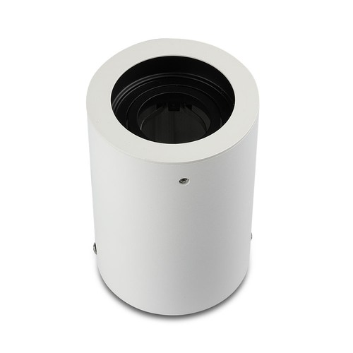 GU10 opbouwspot - Rond, wit, 15° verstelbaar, Ø10 x 14,2 cm, zonder lichtbron