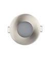GU10 inbouwspot, Satijn nikkel - Rond, IP54, Zaagmaat: Ø7,5 cm, Afmeting: Ø8,4 cm, zonder lichtbron