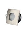 GU10 inbouwspot, vierkant - Satijn nikkel, IP54 badkamer, Zaagmaat: Ø7,5 cm, Afmeting: 8,4 x 8,4 cm
