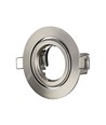 GU10 inbouwspot rond - Satijn nikkel, aluminium, Ø85 mm gat, IP20 binnen