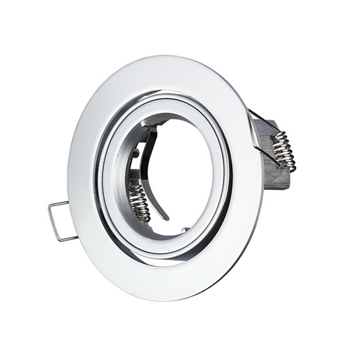 GU10 inbouwspot, rond - Zilvergrijs, Ø95mm, IP20 binnen, zonder lichtbron