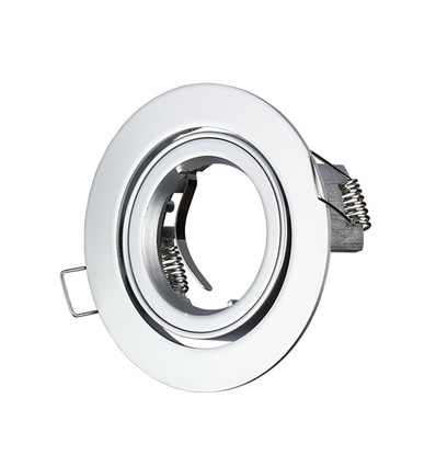GU10 inbouwspot, rond - Zilvergrijs, Ø95mm, IP20 binnen, zonder lichtbron