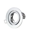 GU10 inbouwspot, rond - Zilvergrijs, Ø95mm, IP20 binnen, zonder lichtbron