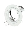 GU10 inbouwspot - Wit, aluminium, IP20 binnen, Gat: Ø7,3 cm, Afm: Ø8,1 cm
