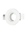 GU10 gips inbouwspot - Rond, wit, Ø10cm, gat: Ø10,3 cm, zonder lichtbron