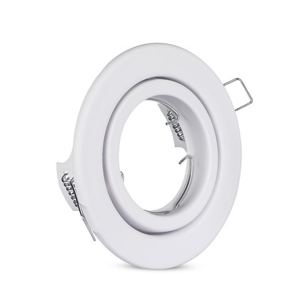 MR16 of GU10 Downlight-set - Zonder lichtbron, wit, Zaagmaat: Ø7,4 cm, Afmetingen: Ø9,9 cm