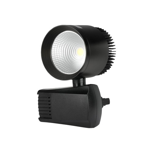 40W COB 1-fase railspot - 22 graden, zwart, 2600lm, IP20