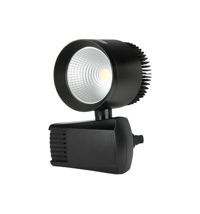 40W COB 1-fase railspot - 22 graden, zwart, 2600lm, IP20