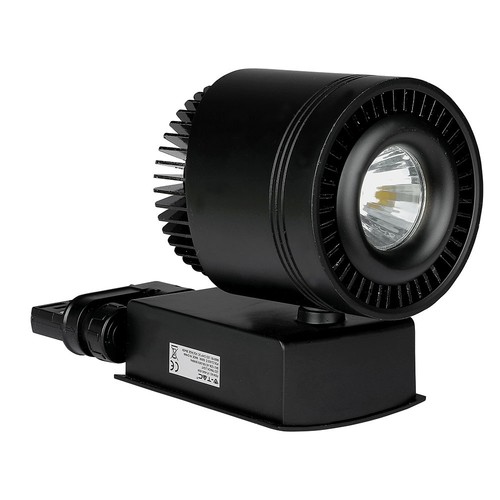 45W LED railspot, RA95 - 25 graden, zwart, COB LED