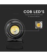45W LED railspot, RA95 - 25 graden, zwart, COB LED