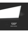 120x30 LED paneel, 45W - 80lm/W, witte rand, IP20 binnenshuis