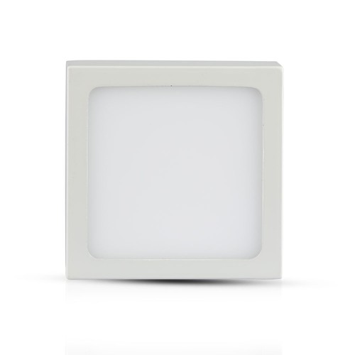 12W vierkante LED plafondlamp - 900lm, 140x140mm, flicker free, witte rand