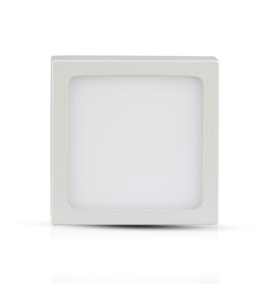 12W vierkante LED plafondlamp - 900lm, 140x140mm, flicker free, witte rand