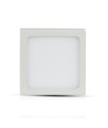12W vierkante LED plafondlamp - 900lm, 140x140mm, flicker free, witte rand