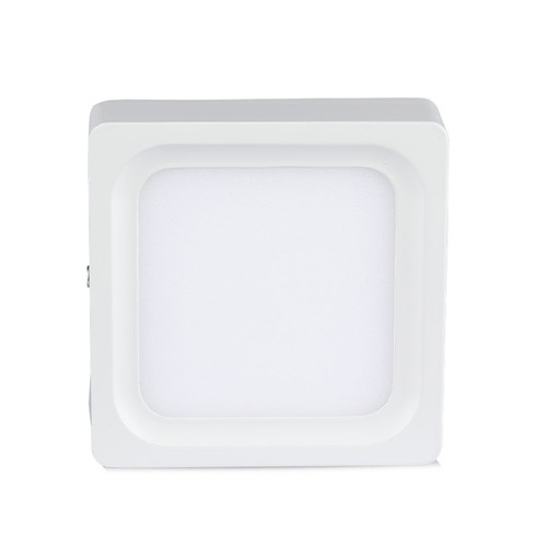 15W vierkant LED opbouwpaneel - 1500lm, 15,5x15,5cm, witte rand, warm wit