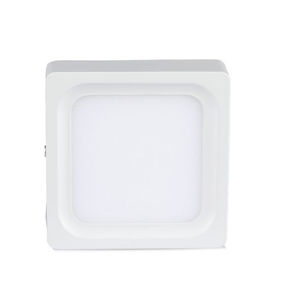 15W vierkant LED opbouwpaneel - 1500lm, 15,5x15,5cm, witte rand, warm wit