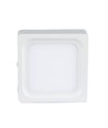 15W vierkant LED opbouwpaneel - 1500lm, 15,5x15,5cm, witte rand, warm wit