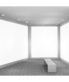 15W vierkant LED opbouwpaneel - 1500lm, 15,5x15,5cm, witte rand, warm wit