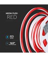 10m 8W/m Rode Neon Flex LED - 24V, IP65, 9x16,5mm
