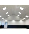 Inbouwframe voor 60x60 LED-paneel - Nieuw model, past op Troldtekt zonder aanpassing, witte rand