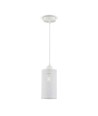 E27 hanglamp in mat wit metaal - Ø13cm, 1 meter snoer, IP20 binnen, 5 jaar garantie