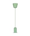 Groene betonnen hanglamp, E27 - Ø50cm, hoogte 95cm, zonder lichtbron, 5 jaar garantie