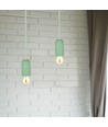 Groene betonnen hanglamp, E27 - Ø50cm, hoogte 95cm, zonder lichtbron, 5 jaar garantie