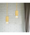 Beige betonnen hanglamp - E27 fitting, Ø5cm, max 60W, zonder lichtbron