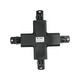 X-connector voor rails - Zwart