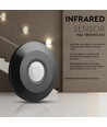 PIR plafondsensor zwart (vlak) - max: 1000W LED