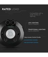 PIR plafondsensor zwart (vlak) - max: 1000W LED