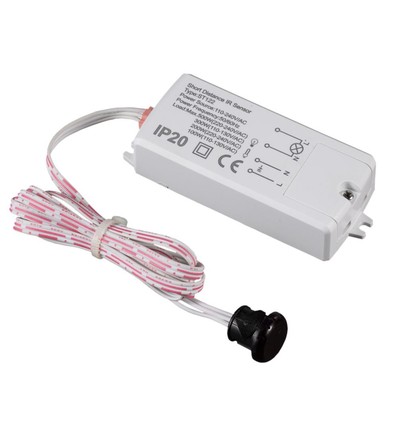 230V Handbewegingssensor voor kast - 5-6cm sensorafstand, PIR, max: 200W LED