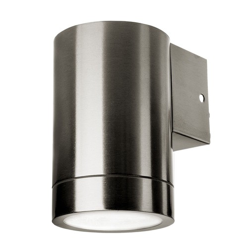 GU10 wandlamp met neerwaarts licht - IP44 buiten, roestvrij staal, zonder lichtbron
