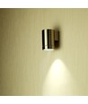 GU10 wandlamp met neerwaarts licht - IP44 buiten, roestvrij staal, zonder lichtbron
