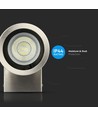 GU10 wandlamp met neerwaarts licht - IP44 buiten, roestvrij staal, zonder lichtbron