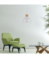 Aluminium kap hanglamp - wit, E27