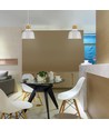 Aluminium kap hanglamp - wit, E27