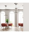 Roségoud metalen pendellamp - Ø30cm, E27 fitting, excl. lichtbron, modern design