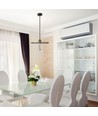 Roségoud metalen pendellamp - Ø30cm, E27 fitting, excl. lichtbron, modern design