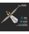 Roségoud metalen pendellamp - Ø30cm, E27 fitting, excl. lichtbron, modern design
