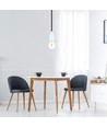 E27 porseleinen fitting - Blauw, max 60W, Ø4,7 x 6,4 cm, IP20 binnenshuis