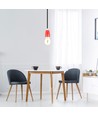 E27 porseleinen fitting, rood - Max 60W, Ø4,7cm, voor ophanging