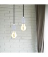 Porseleinen Lampfitting E27 - Lamp, Grijs