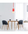 Hoogfrequente porseleinen lamp E27 fitting - rood
