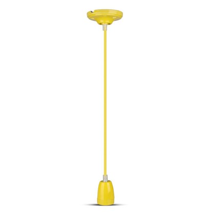 Porseleinen lamp E27 - geel