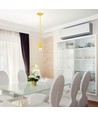 Porseleinen lamp E27 - geel
