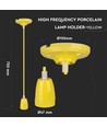Porseleinen lamp E27 - geel